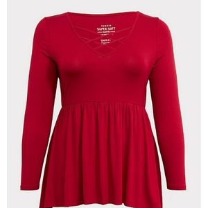 NWT Torrid baby doll top